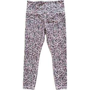 Athleta Elation 7/8 Tight Legging Yoga Pants Cropped Mediam Paint Splatter